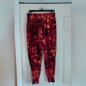 LounGy Womens Tie Dye Super Soft Joggers Sweatpants Loungewear XSP Athleisure